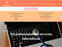 Tablet Screenshot of microdatainformatica.com